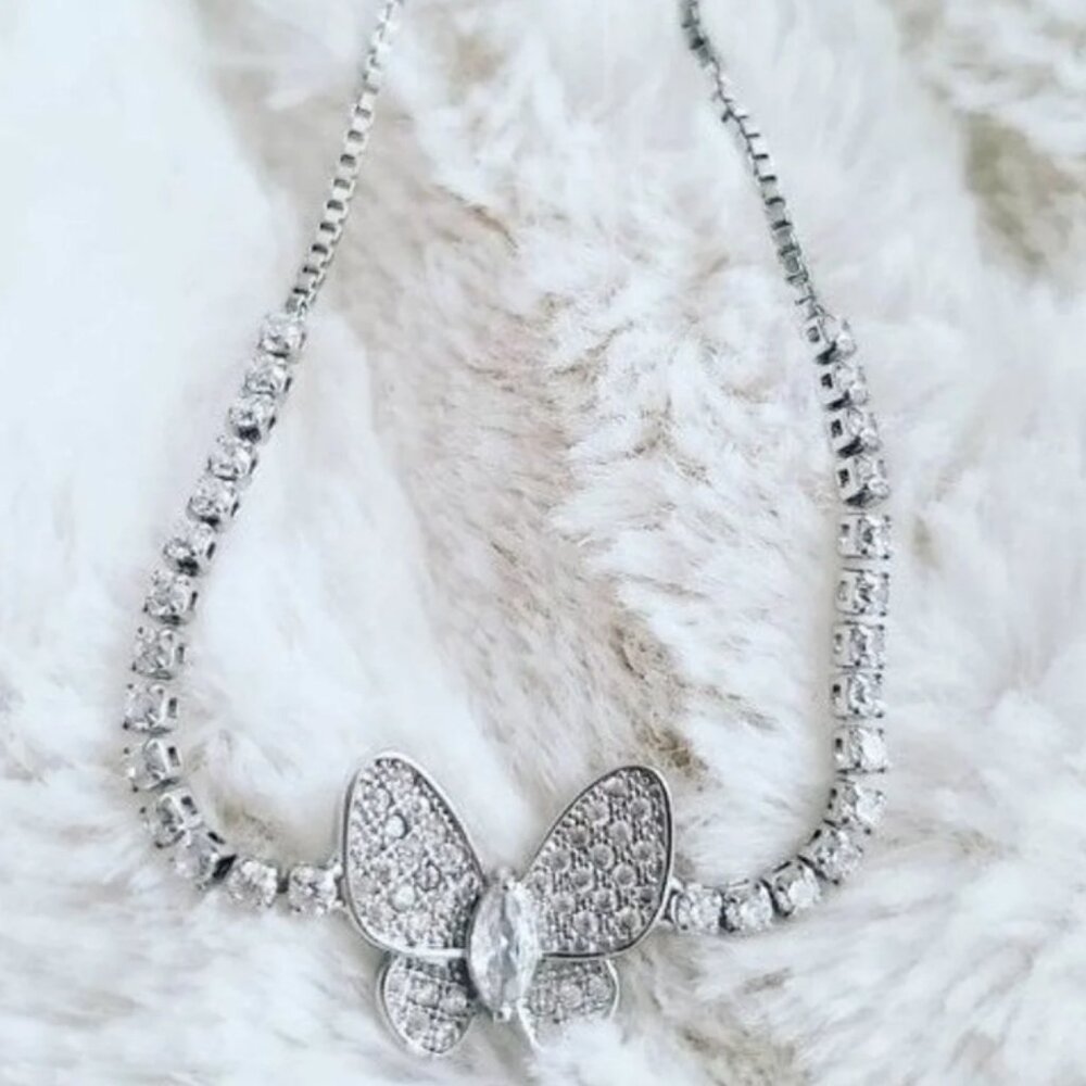 Butterfly crystal bracelet
